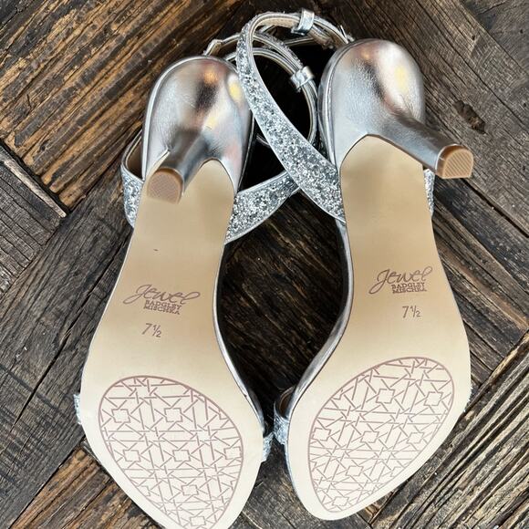 Women's Jewel Badgley Mischka Ojai II Evening Sandals - Sz 7.5 - Picture 10 of 10